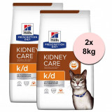Hill&amp;#039;s Prescription Diet Feline k/d Kidney Care Chicken 2 x 8 kg, Hill&#039;s