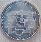 (A483) MONEDA DIN ARGINT GERMANIA - 10 MARK 1993, LIT. F, 1000 ANI POTSDAM-PROOF