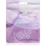 hello coco Floss Picks scobitori dentare cu filet 30 buc