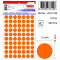 Etichete Autoadezive Color, D13 Mm, 350 Buc/set, Tanex - Orange