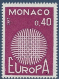 C113 - Monaco 1970 - Europa 1/3 neuzat,perfecta stare, Nestampilat