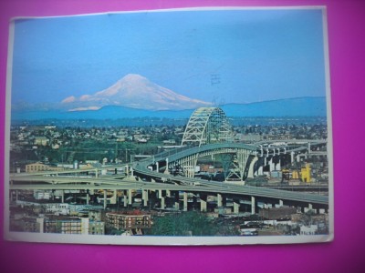 HOPCT 7817 AUTOSTRADA PORTLAND OREGON -STAMPILOGRAFIE/FRANCATURA-SUA-AMERICA DE NORD -CIRCULATA foto