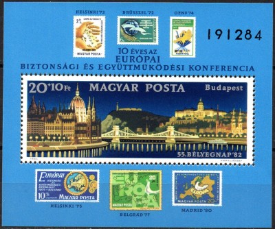 UNGARIA 1982, Pod, tb/tb, MNH, serie neuzata foto