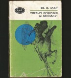 VERSURI ORIGINALE ȘI TĂLMĂCIRI - ȘT. O. IOSIF - BPT