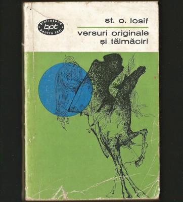 VERSURI ORIGINALE ȘI TĂLMĂCIRI - ȘT. O. IOSIF - BPT foto