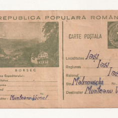 RF24 -Carte Postala- Borsec, circulata Iasi 1953