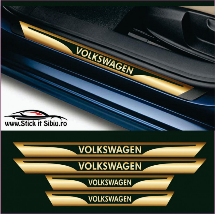 Set Protectie Praguri Volkswagen - Stickere Auto