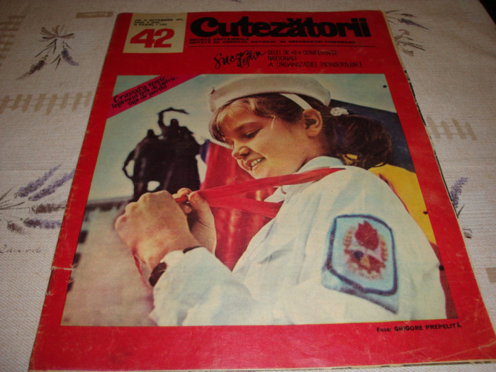 Revista Cutezatorii - nr 42 din 1971 - are un sfert de paginadecupata