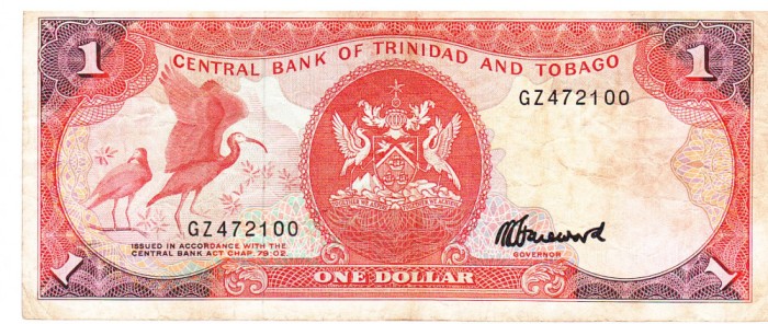 Trinidad Tobago 1 Dolar 1985 Seria 472100