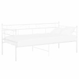 Cumpara ieftin Cadru pat canapea, alb, 90x200 cm, metal