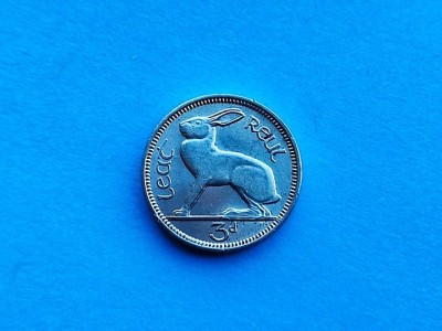 3 Pence 1942 Irlanda-stare buna foto