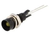 Lampă LED Concavă Galbenă &Oslash;6mm pentru PCB Alamă