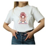 Tricou Dama alb, Retro American autentic, umor sarcastic, marimea S