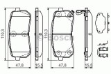 Set placute frana,frana disc HYUNDAI H-1 Starex (H300) caroserie (TQ) (2008 - 2016) BOSCH 0 986 494 608
