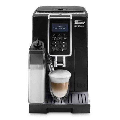 Espressor automat DeLonghi Dinamica ECAM 350.55.B, 1450 W, 15 bar, 1.8 l, carafa lapte, display LCD, negru foto