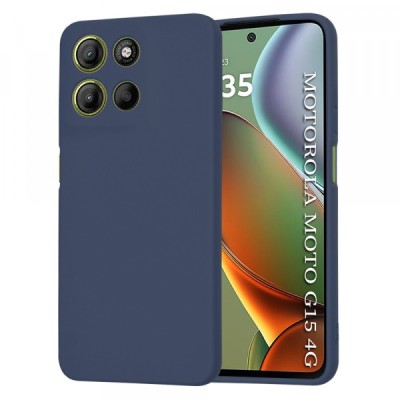Husa pentru Motorola Moto G15 / G15 Power, Techsuit, SoftFlex, Bleumarin foto