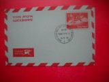 HOPCT PLIC S AEROGRAMA VECHE ---1521 -ANUL 1955 --- ISRAEL NECIRCULATA