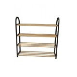 Suport 4 rafturi Lemn Plastic Incaltaminte 64x18x64cm bienWood STO6710