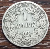 Moneda Argint Germania 1 Mark 1881 A Necuratata - Numismatica Argint