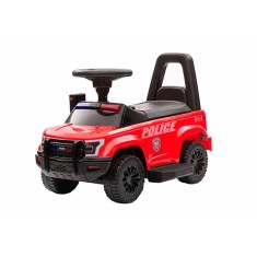 Masinuta electrica de politie Kinderauto Police 30W 6V cu megafon si music player, bluetooth, culoare Rosu