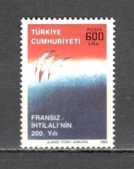 Turcia.1989 200 ani Revolutia Franceza ST.144