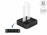 Docking station USB 3.2-C Gen 2 pentru 2 x M.2 NVMe PCIe SSD cu functie de clona, Delock 64177