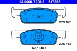 ATE 13.0460-7298.2 set placute frana,frana disc