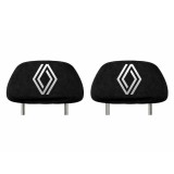 Set 2 huse tetiere negre, pentru gama auto RENAULT NOU