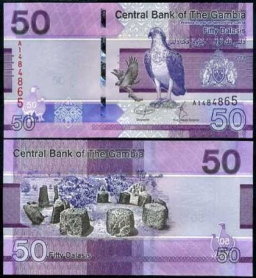 Gambia 2019 - 50 dalasis UNC foto