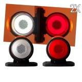 2 x LED Mini Neon Luminile de Pozitie Lung Lampa Remorca Camioane 24V