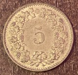 C50 - Moneda foarte veche - Elvetia - 5 rappen - 1983