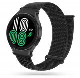 Curea Tech-Protect Nylon pentru Samsung Galaxy Watch 4/5/5 Pro/6 Negru