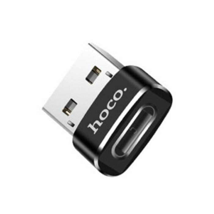 Adaptor OTG Type-C la USB-A 480Mbps - Hoco (UA6) - Black