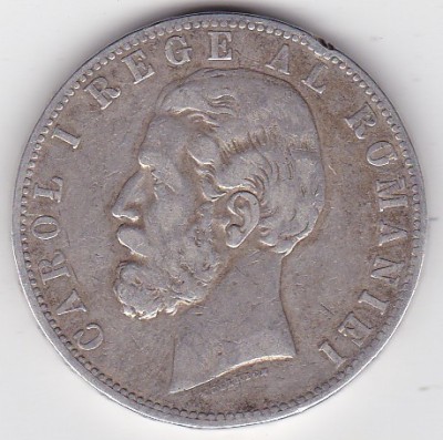 ROMANIA 5 LEI 1883 foto