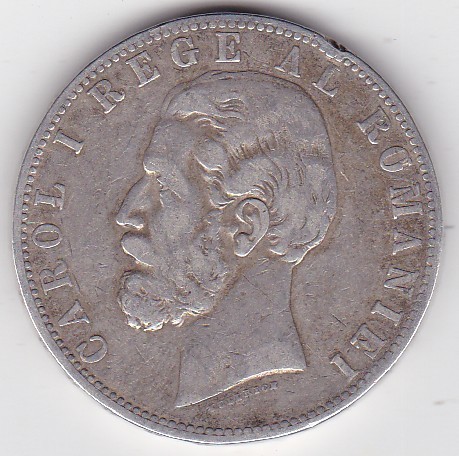 ROMANIA 5 LEI 1883