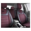 Set Huse Scaune Auto pentru Mazda CX-4 - Panda Prestige, Negru-Visiniu, 11 piese