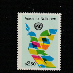 Natiunile Unite Vienna-1980-Simbol UN,dantelat,MNH,Mi.8
