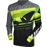 MBS Tricou motocross/enduro Ufo Plast Joints, negru/gri/galben, L, Cod Produs: MG04447EL