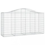 Cumpara ieftin Cos gabion arcuit 200x50x100/120 cm fier galvanizat