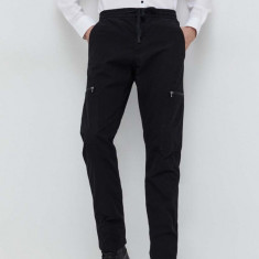 HUGO pantaloni bărbați, culoarea negru, drept 50505851