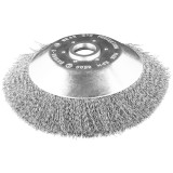 Perie de sarma circulara pentru motocoasa/trimmer, otel, 200x25,4 mm