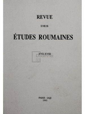 Emil Turdeanu - Revue des etudes roumaines, XVII - XVIII (editia 1993) foto