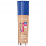 Fond de Ten Rimmel Match Perfection, 300 Sand, 30 ml, Fond de Ten cu Acoperire, Fond de Ten cu Acoperire Medie, Fond de Ten Rezistent, Fond de Ten Zil