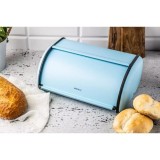 Cutie pentru paine, din otel, albastra, 15 x 24 x 36 cm, Kinghoff