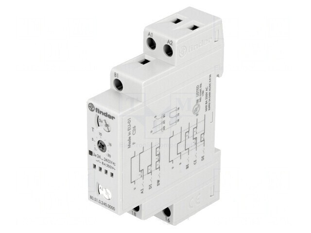 Timer Programabil 0,1s-24h 250VAC 8A