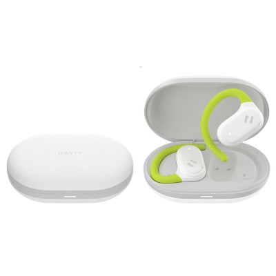 Havit - Wireless Earbuds (OWS915) - with Microphone, Bluetooth 5.4, TWS, ENC, IPX5, USB-C, 1000mAh, Havit Life App - White foto