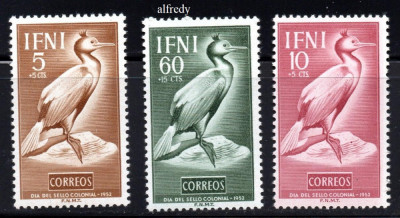 IFNI 1952, Fauna, Pasari, MNH, serie neuzata foto