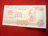 Bancnota 500 dongi 1988 Vietnam , cal. Necirculat
