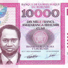 Bancnota Burundi 10.000 Franci 2013 - P49b UNC