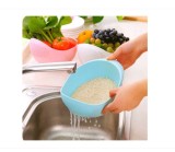 Strecuratoare Plastic Albastra Multifunctionala 21.5cm x 16cm x 9cm, Fructe, Legume, Orez, Bol Salata
